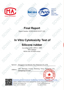 ln vitro cytotoxicity test of silicone rubber