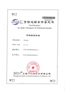betely certification for safe transport of chemical goods