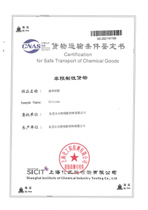certification for safe transport of chemical goods