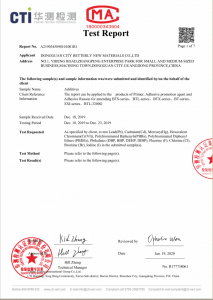 DIVINYLTETRAMETHYLDISILOXANE CAS NO. 2627-95-4 Test Report